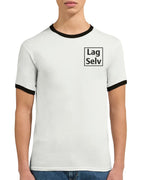 Unisex Ringer T-shirt med Broderi - Design Din Egen