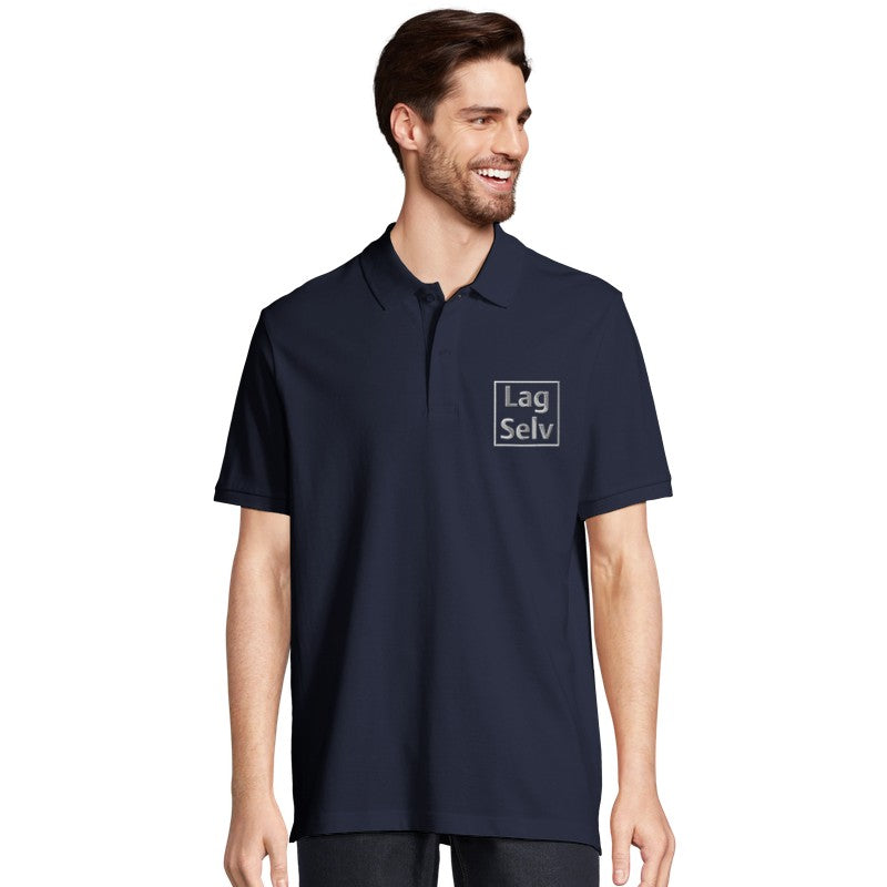 Design din egen økologiske poloskjorte | Unisex med personlig broderi