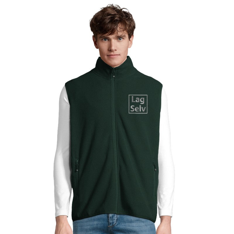 Unisex Microfleece Glidelås Vest | Design Din Egen med Broderi
