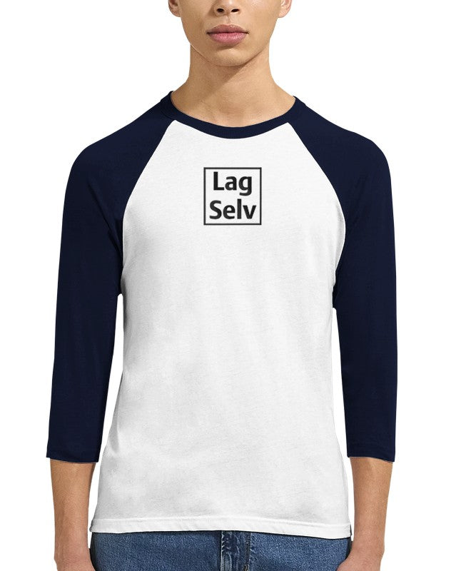 Lav din egen Unisex Raglan T-shirt med 3/4 ærmer | Med Eget Broderi