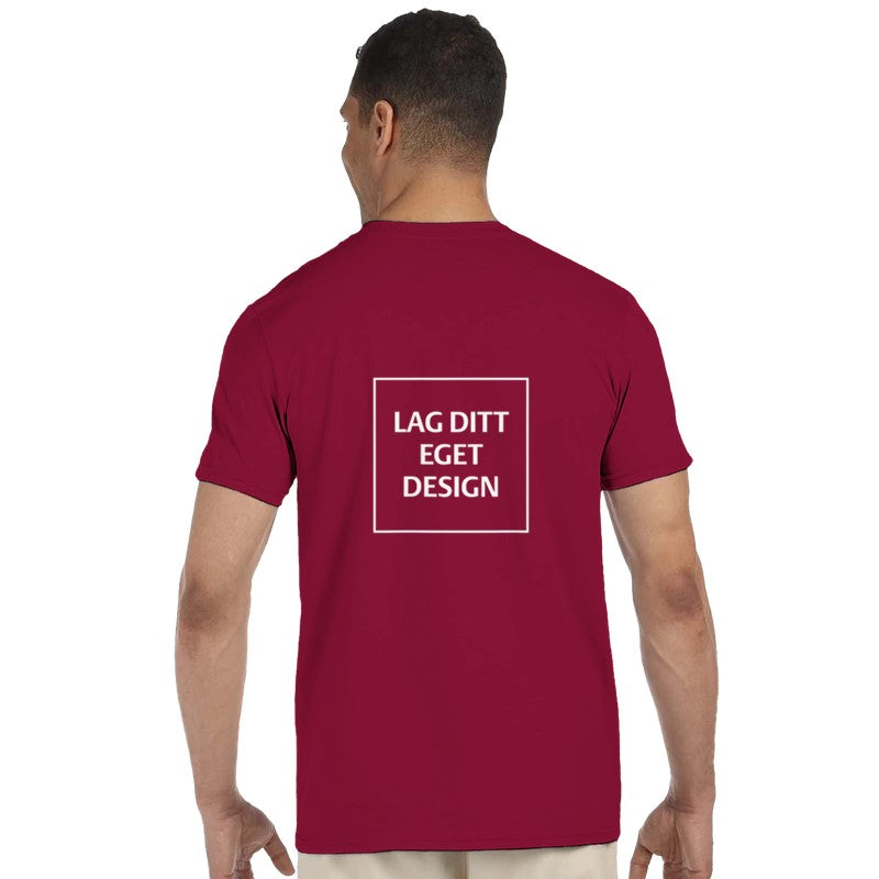 Klassisk Unisex T-skjorte med Rund Hals for Eget Trykk | Design Din Egen T-skjorte