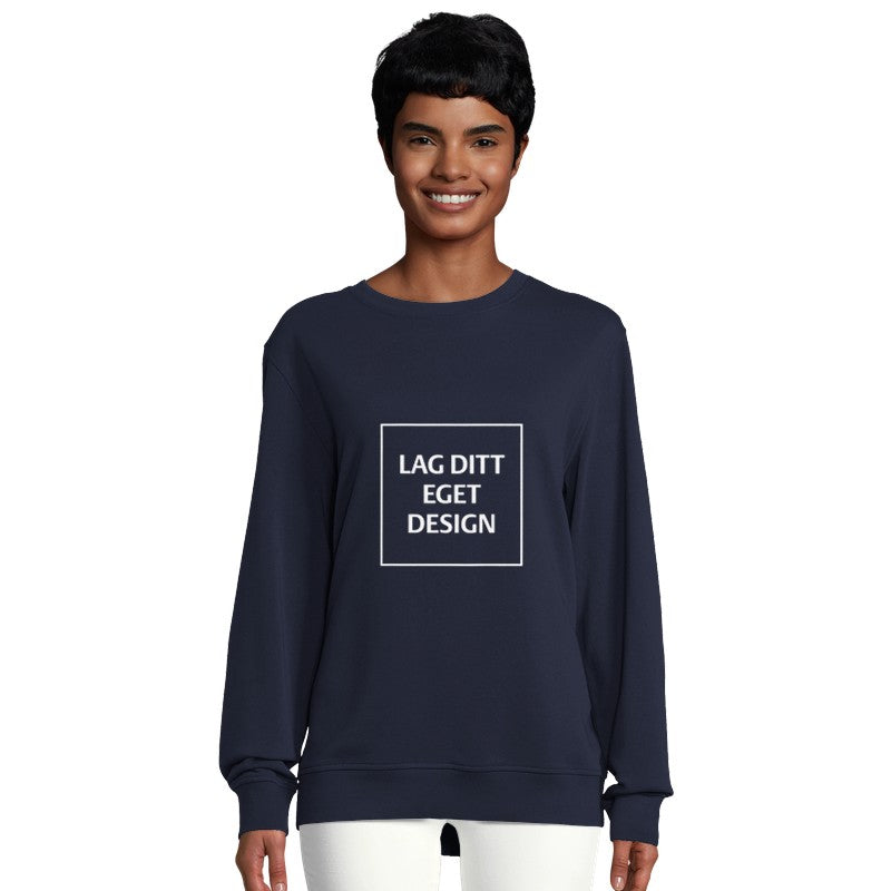 Organisk Unisex Genser med Eget Trykk | Design Din Egen Crewneck Sweatshirt