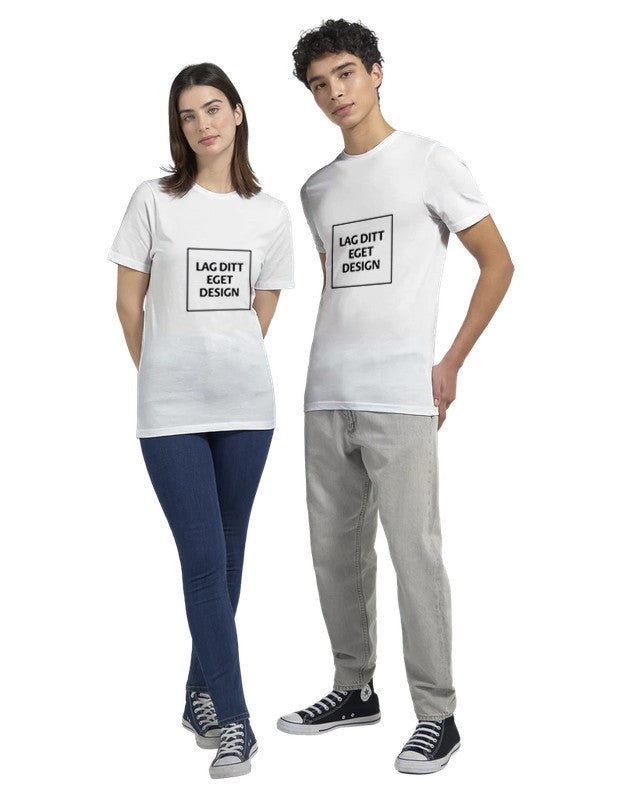Design din egen Polycotton Unisex T-skjorte med trykk – Personlig stil og komfort