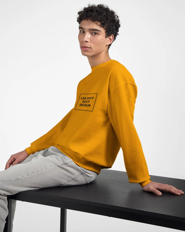 Personlig College Sweater med Eget Tryk | Design Din Unikke Sweater