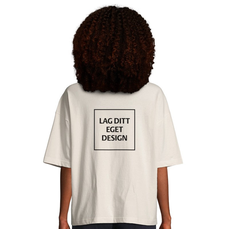 Økologisk oversized T-shirt til kvinder | Design din egen T-shirt med tryk