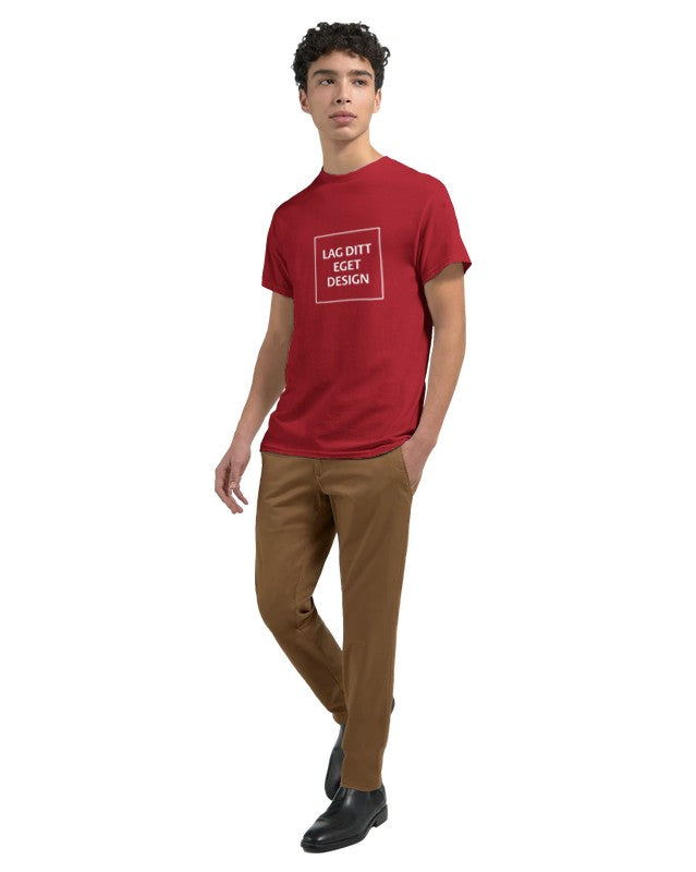 Design din egen unisex t-skjorte med trykk | Personlig bomulls-t-skjorte