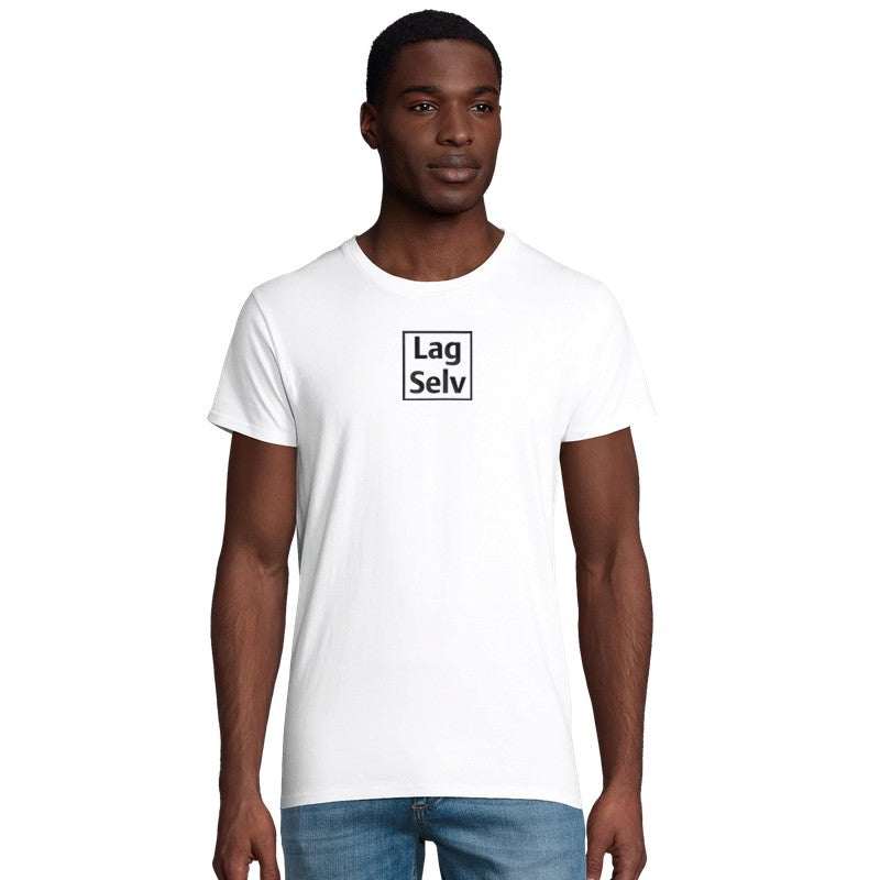 Økologisk T-shirt til Mænd med Eget Broderi | Design Din Egen