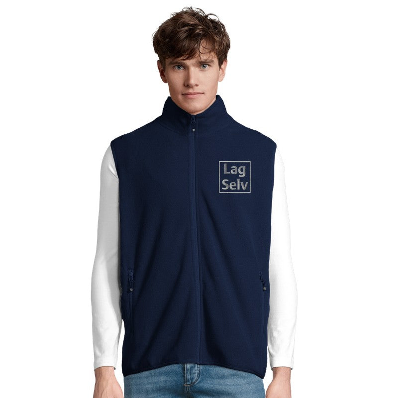 Unisex Microfleece lynlåsvest | Design din egen med broderi
