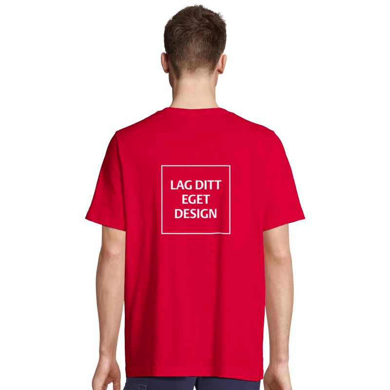 Design din egen komfortabel T-skjorte med personlig trykk