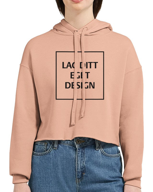 Dame Cropped Hettegenser med Eget Trykk | Skap Din Unike Stil