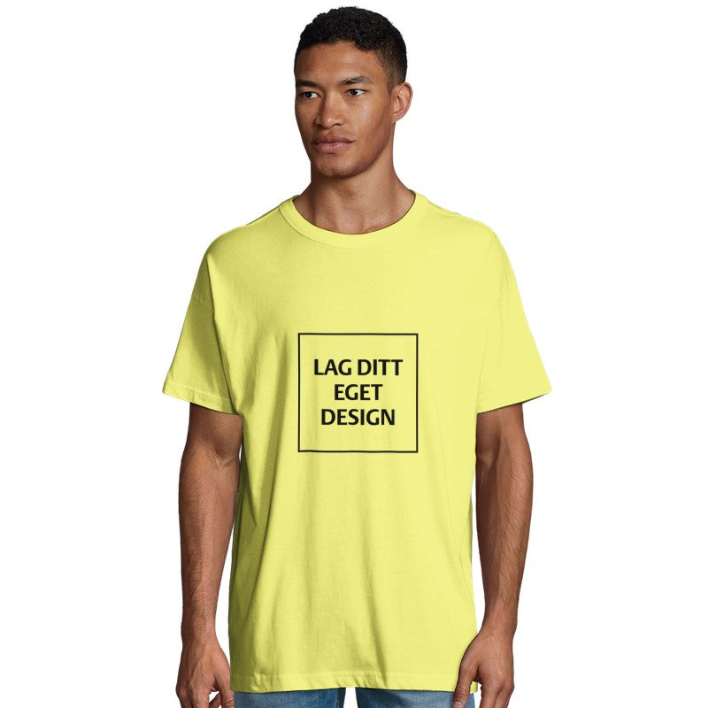 Økologisk Oversized T-shirt til Mænd | Design Din Egen T-shirt med Tryk