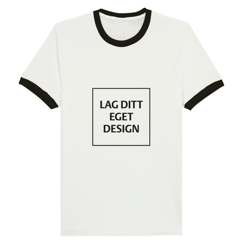 Unisex Ringer T-skjorte med Eget Trykk