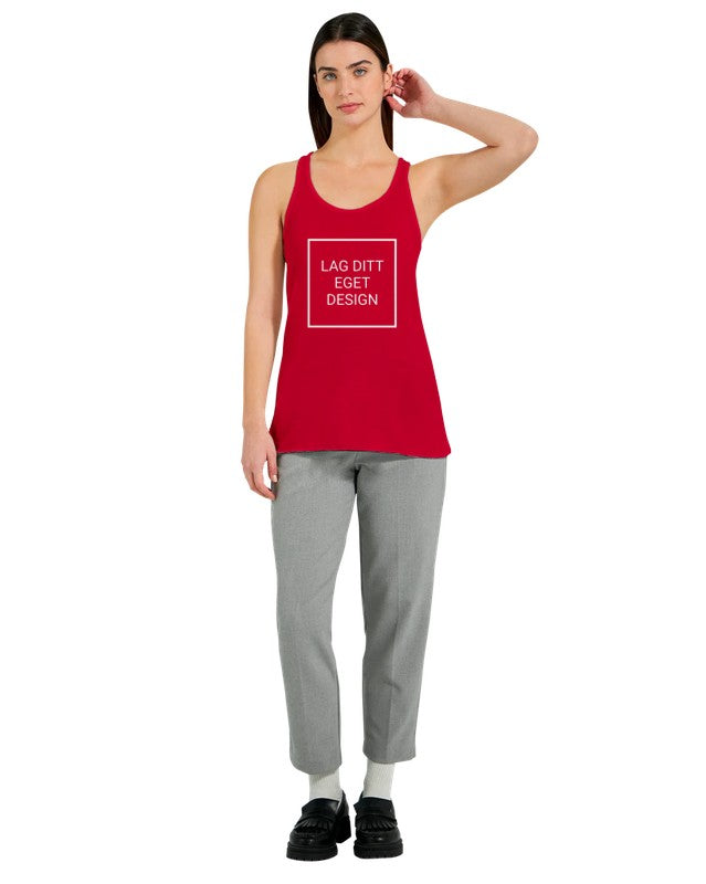Design din egen Flowy Racerback Tank Top med personligt tryk | Dame singlet