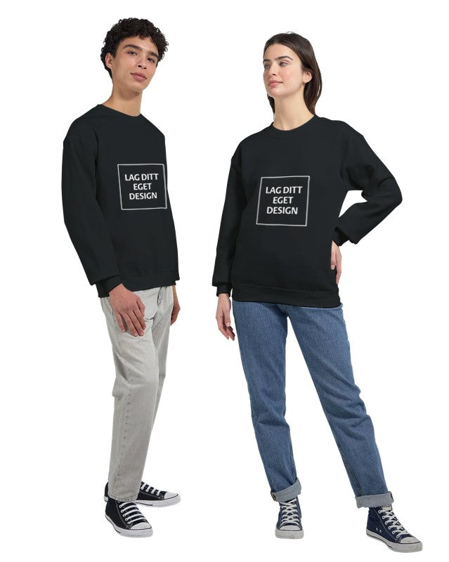Personlig College Sweater med Eget Tryk | Design Din Unikke Sweater