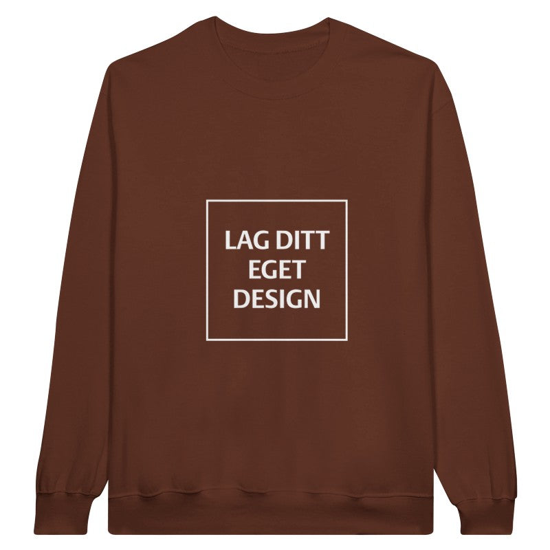 Personlig College Sweater med Eget Tryk | Design Din Logo Sweater