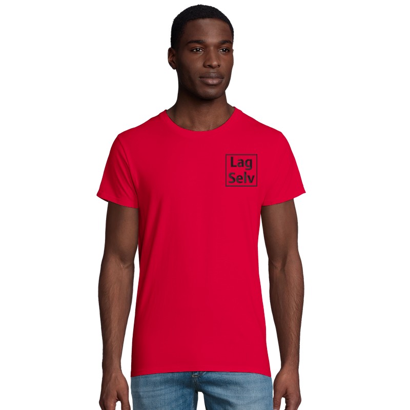 Økologisk T-shirt til Mænd med Eget Broderi | Design Din Egen