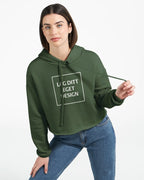 Dame Cropped Hettegenser med Eget Trykk | Skap Din Unike Stil