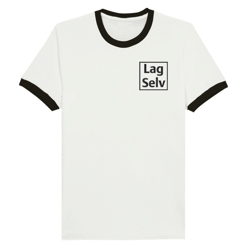Unisex Ringer T-shirt med Broderi - Design Din Egen