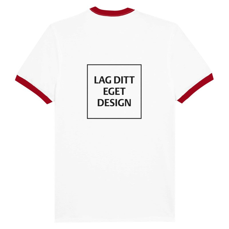 Unisex Ringer T-skjorte med Eget Trykk