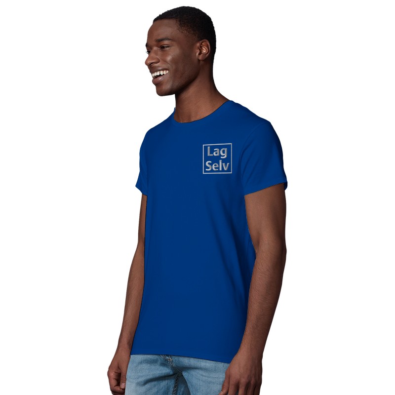 Økologisk T-shirt til Mænd med Eget Broderi | Design Din Egen