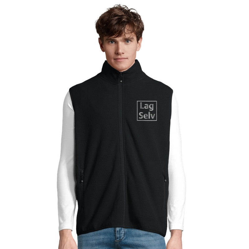 Unisex Microfleece lynlåsvest | Design din egen med broderi