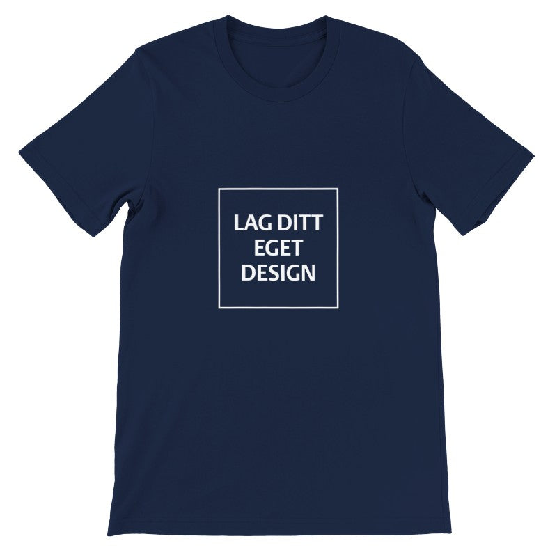 Premium Unisex Crewneck T-skjorte | Design din egen med eget trykk