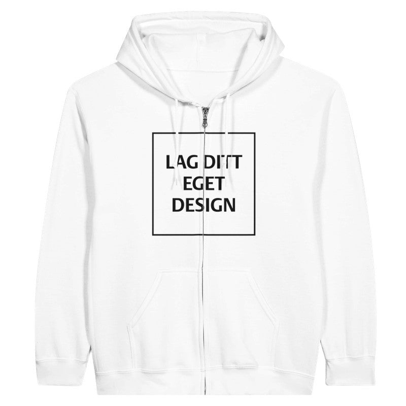 Personlig Lynlåshættetrøje | Design din egen lynlåshættetrøje med eget tryk