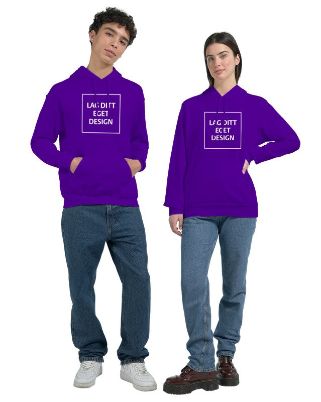 Design Din Egen Personlige Hettegenser med Eget Trykk | Unisex Pullover Hoodie