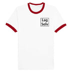 Unisex Ringer T-shirt med Broderi - Design Din Egen