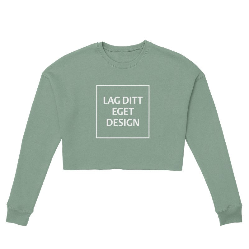 Design din egen Cropped Sweatshirt Dame | Personlig Trøje med Print