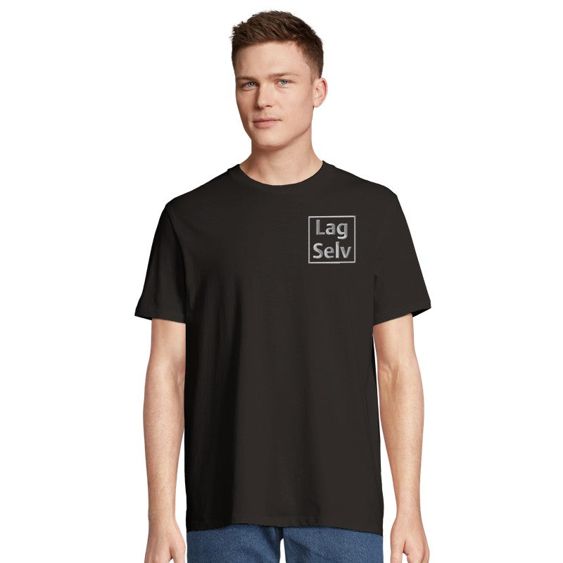 Design din egen økologiske unisex T-shirt med personligt broderi
