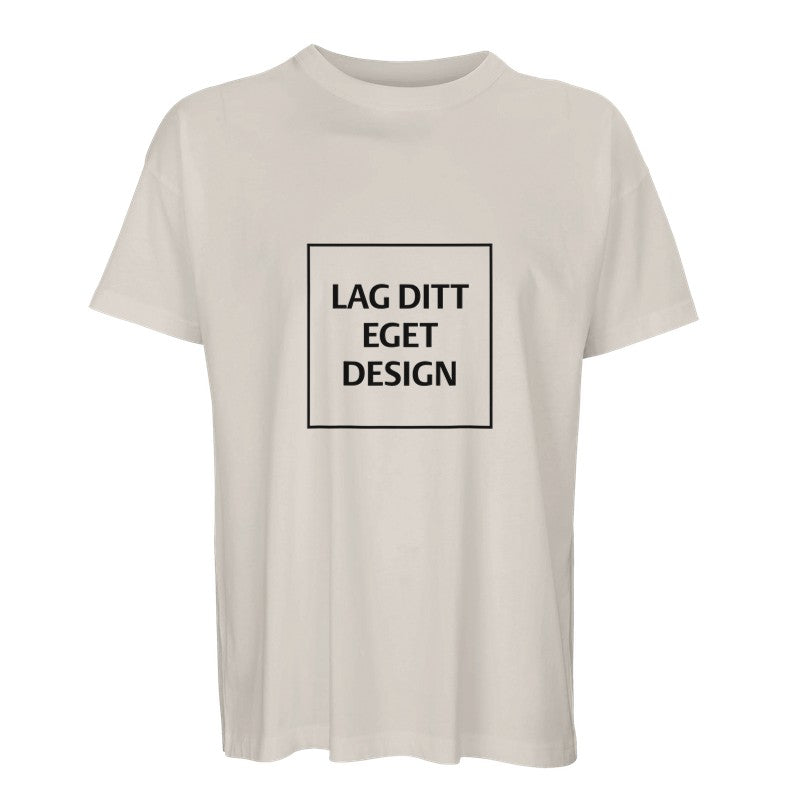 Økologisk Oversized T-shirt til Mænd | Design Din Egen T-shirt med Tryk