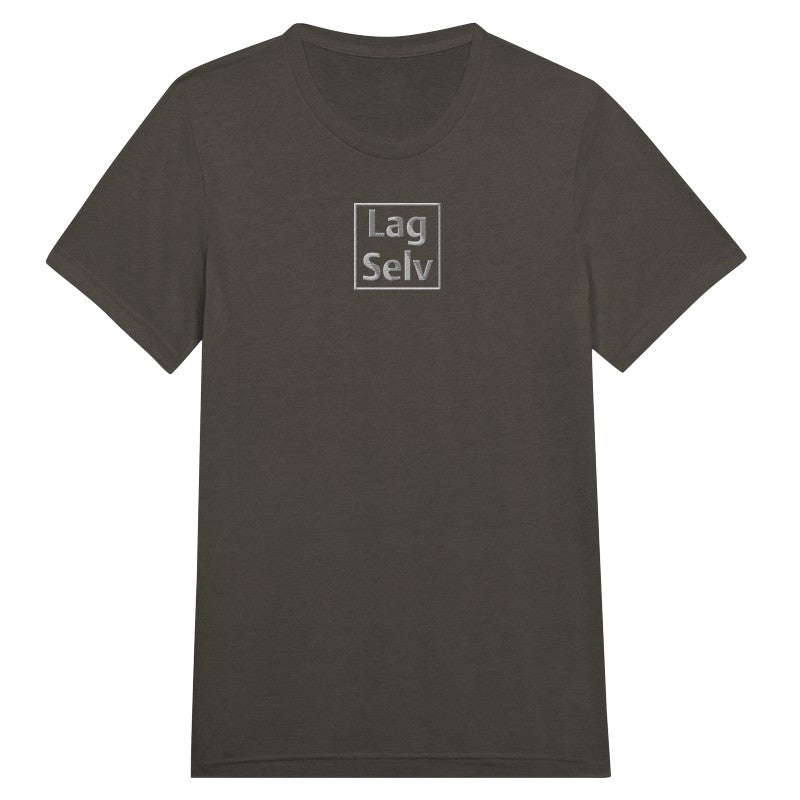Design din egen Triblend Unisex Crewneck T-shirt med Broderi