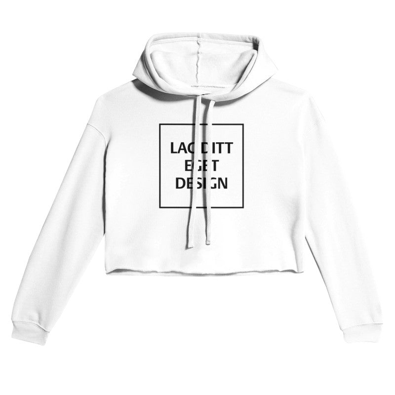 Dame Cropped Hettegenser med Eget Trykk | Skap Din Unike Stil