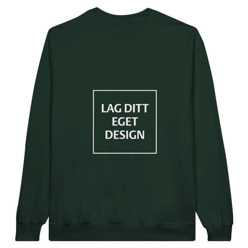Personlig College Sweater med Eget Tryk | Design Din Logo Sweater