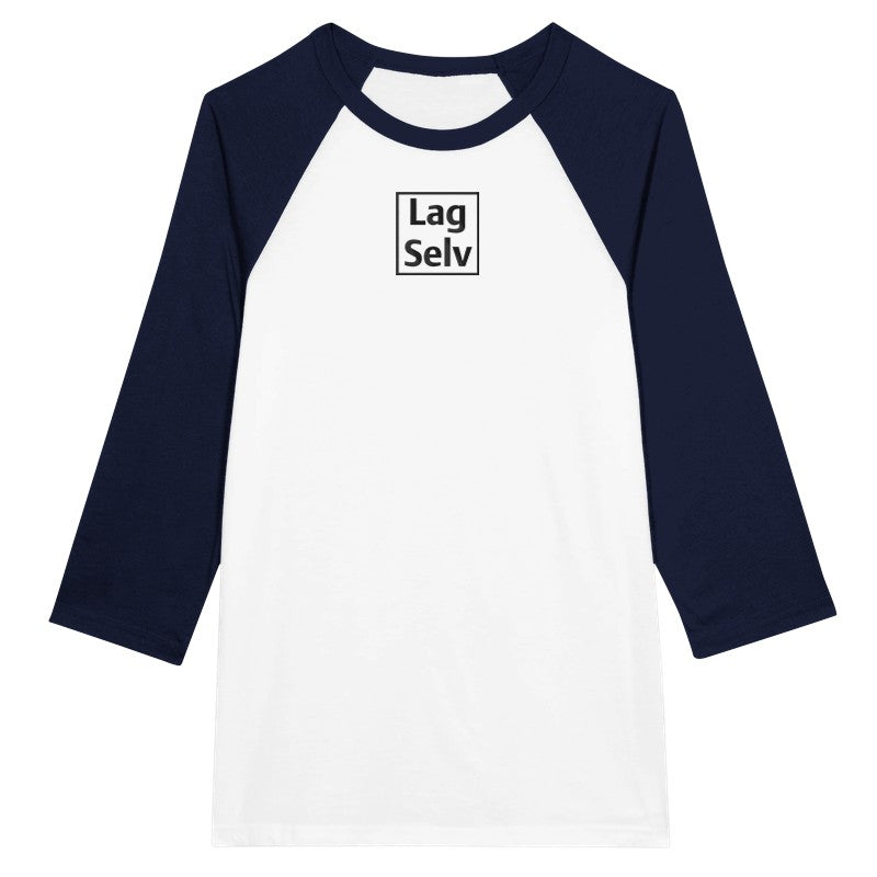 Lav din egen Unisex Raglan T-shirt med 3/4 ærmer | Med Eget Broderi