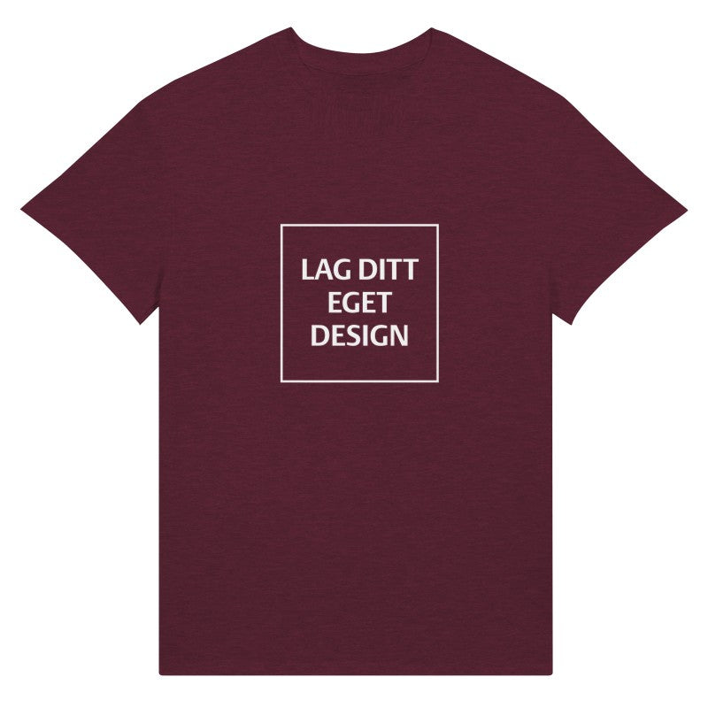 Design din egen unisex T-shirt med print | Personlig bomulds-T-shirt