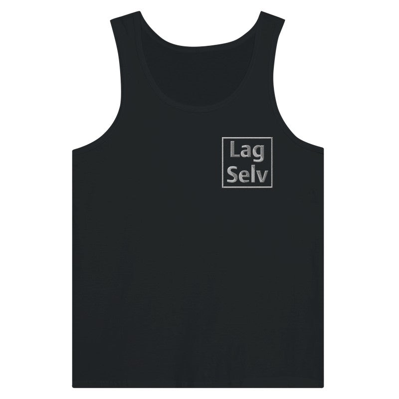 Design din egen Premium Unisex Tank Top med personligt broderi