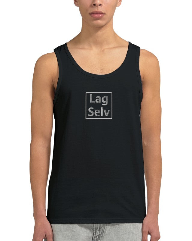 Design din egen Premium Unisex Tank Top med personligt broderi