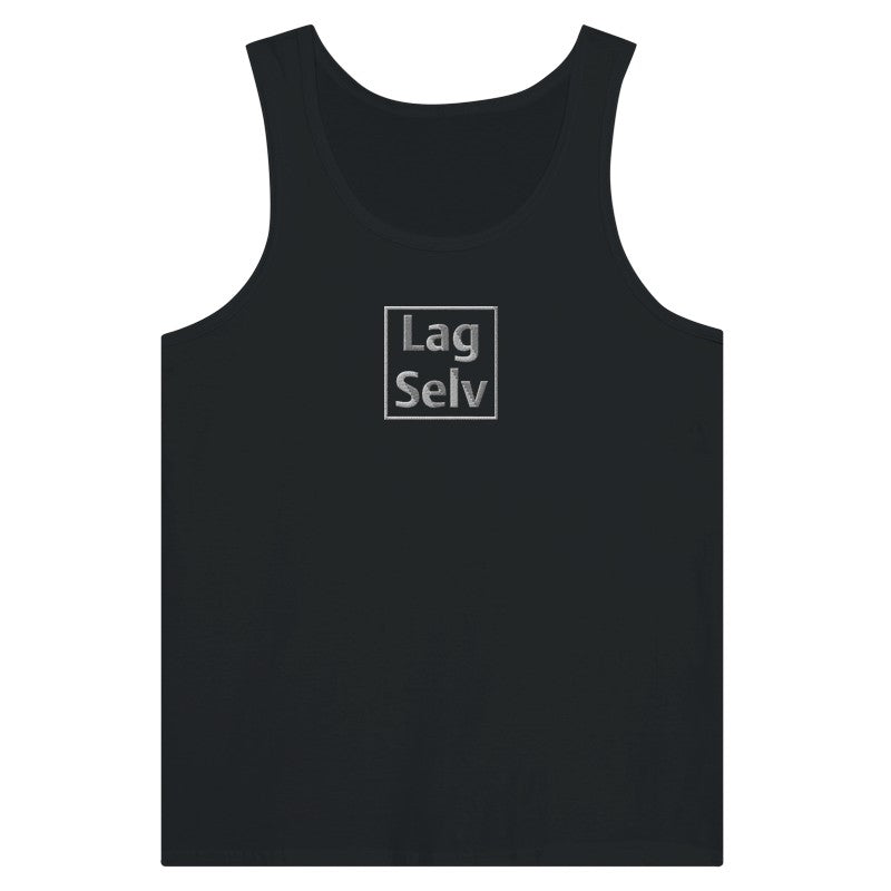 Design din egen Premium Unisex Tank Top med personligt broderi
