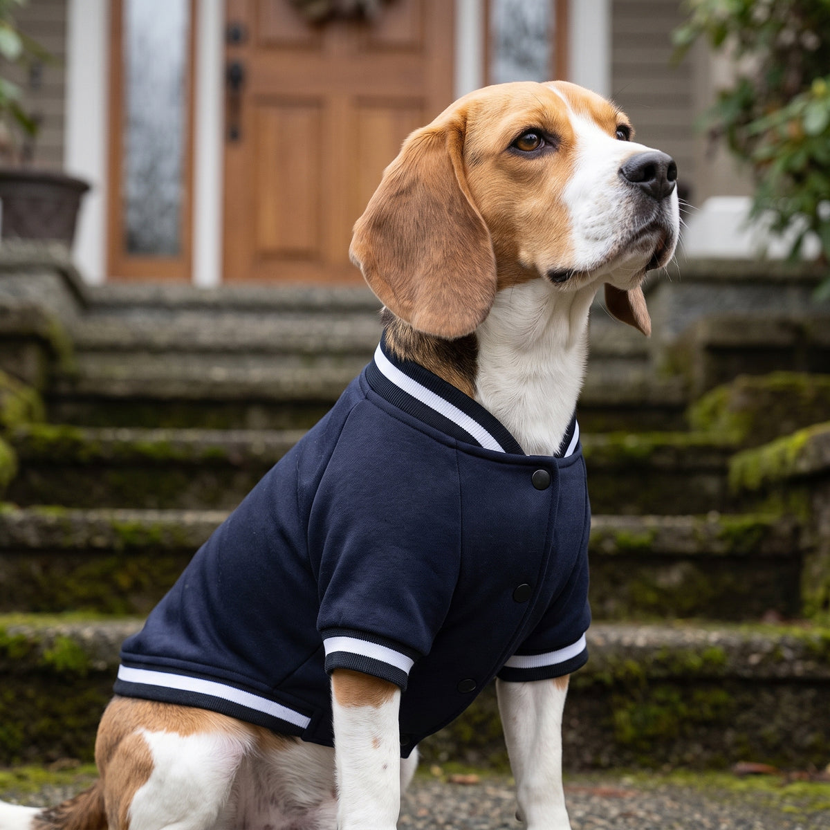 Varsity-jakke til Hund med Eget Tryk | Baseballjakke til Hund
